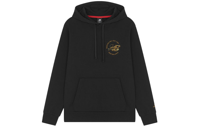New Balance CNY Logo Print Pullover Hoodie Black AMT21351-BK