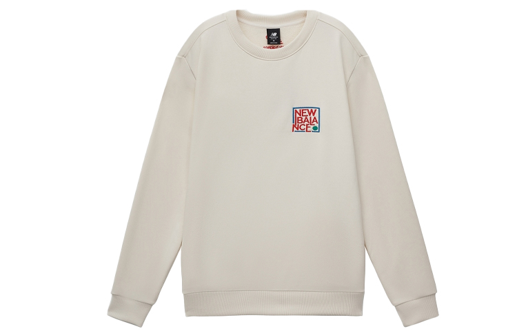 New Balance CNY Series Embroidered Logo Pullover Sweatshirt Cream AMT11309-IV