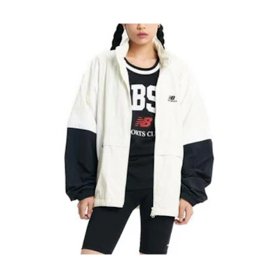 New Balance Colorblock High-Neck Jacket Ivory Unisex NBNAD32803-39