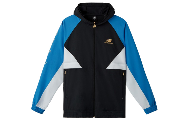 New Balance Colorblock Hooded Letter Casual Jacket Multicolor AMJ03502-FCB