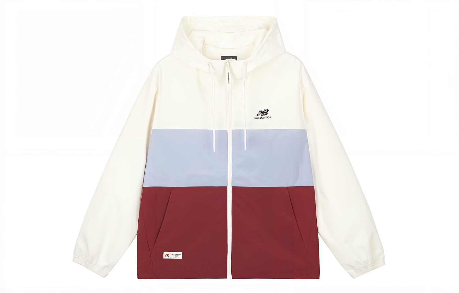 New Balance Colorblock Hooded Sports Jacket Unisex White 5AD38011-IV