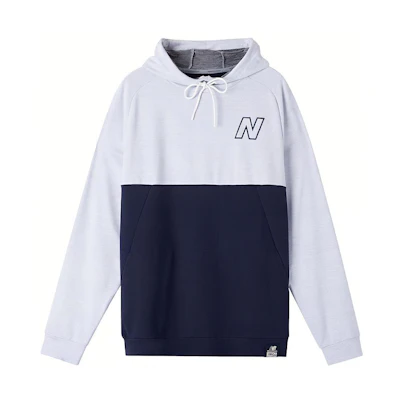 New Balance Colorblock Hoodie Blue/White - Casual American Style MT93933-WT