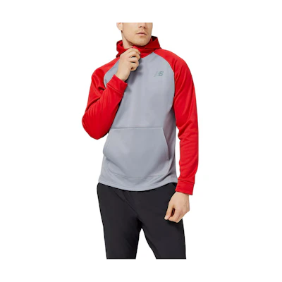 New Balance Colorblock Hoodie Gray/Red MT21713-REP