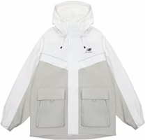 New Balance Colorblock Hoodie Windbreaker Jacket Unisex Khaki 5AC39333-LBE New Balance Colorblock Hoodie Windbreaker Jacket Unisex Khaki 5AC39333-LBE