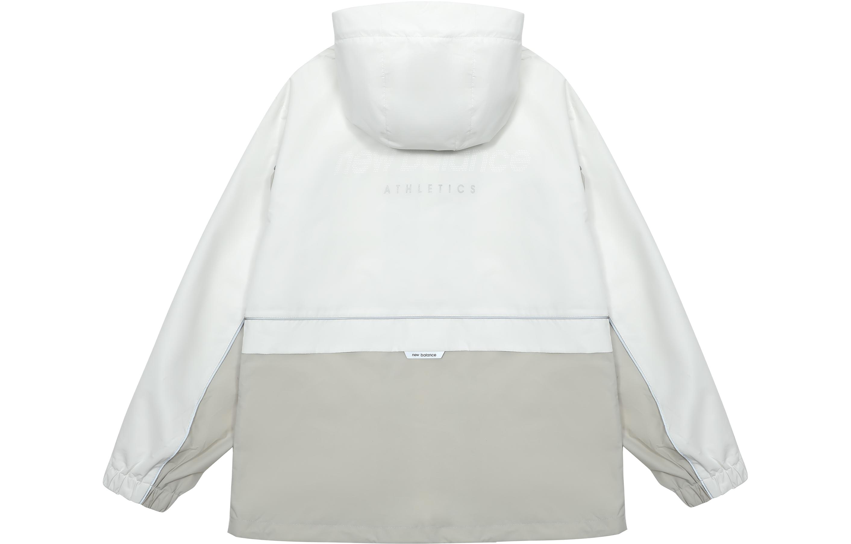 Lookbook 新百伦男女同款拼色连帽防风夹克卡其色 5AC39333-LBE