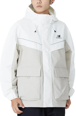 新百伦男女同款拼色连帽防风夹克卡其色 5AC39333-LBE Purchase 新百伦男女同款拼色连帽防风夹克卡其色 5AC39333-LBE