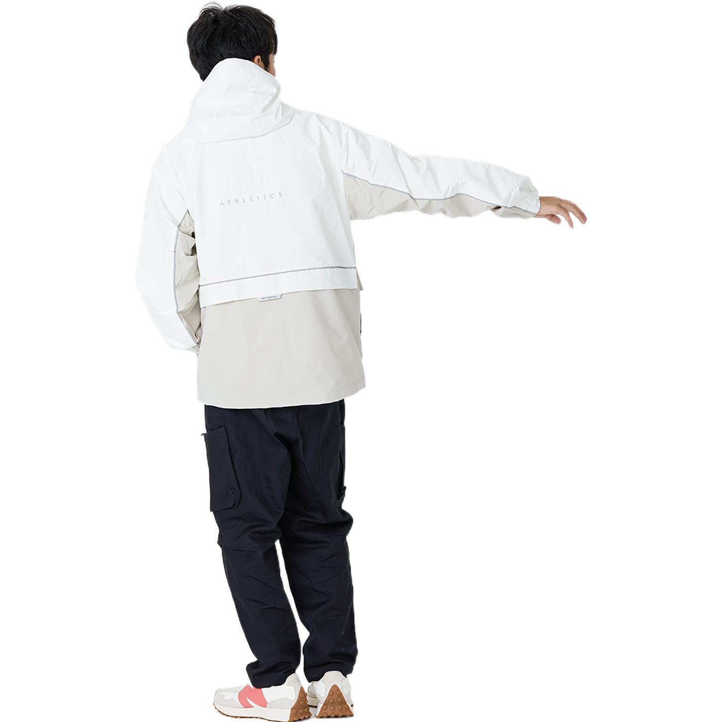 Details for 新百伦男女同款拼色连帽防风夹克卡其色 5AC39333-LBE