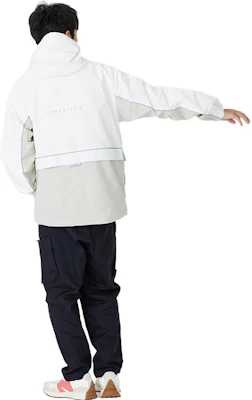 新百伦男女同款拼色连帽防风夹克卡其色 5AC39333-LBE Details for 新百伦男女同款拼色连帽防风夹克卡其色 5AC39333-LBE