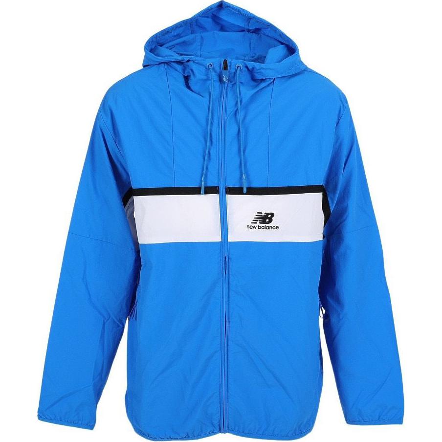 New Balance Colorblock Hoodie Zip Jacket Blue AMJ21500-SBU