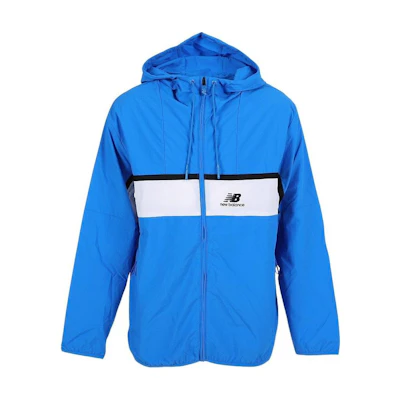 New Balance Colorblock Hoodie Zip Jacket Blue AMJ21500-SBU