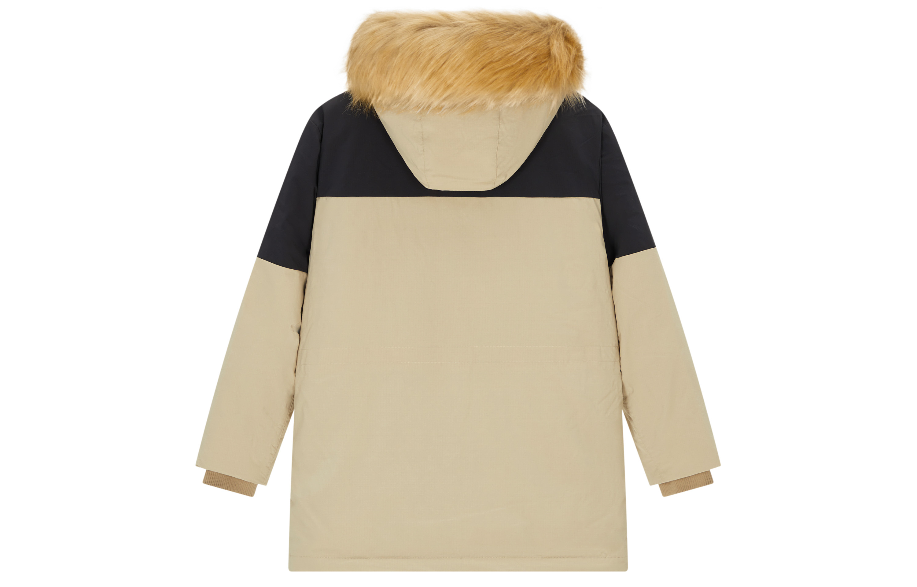 Lookbook ニューバランス カラーブロック インシュレーテッド パーカージャケット ベージュ 男女兼用 AMJ34323-SOT