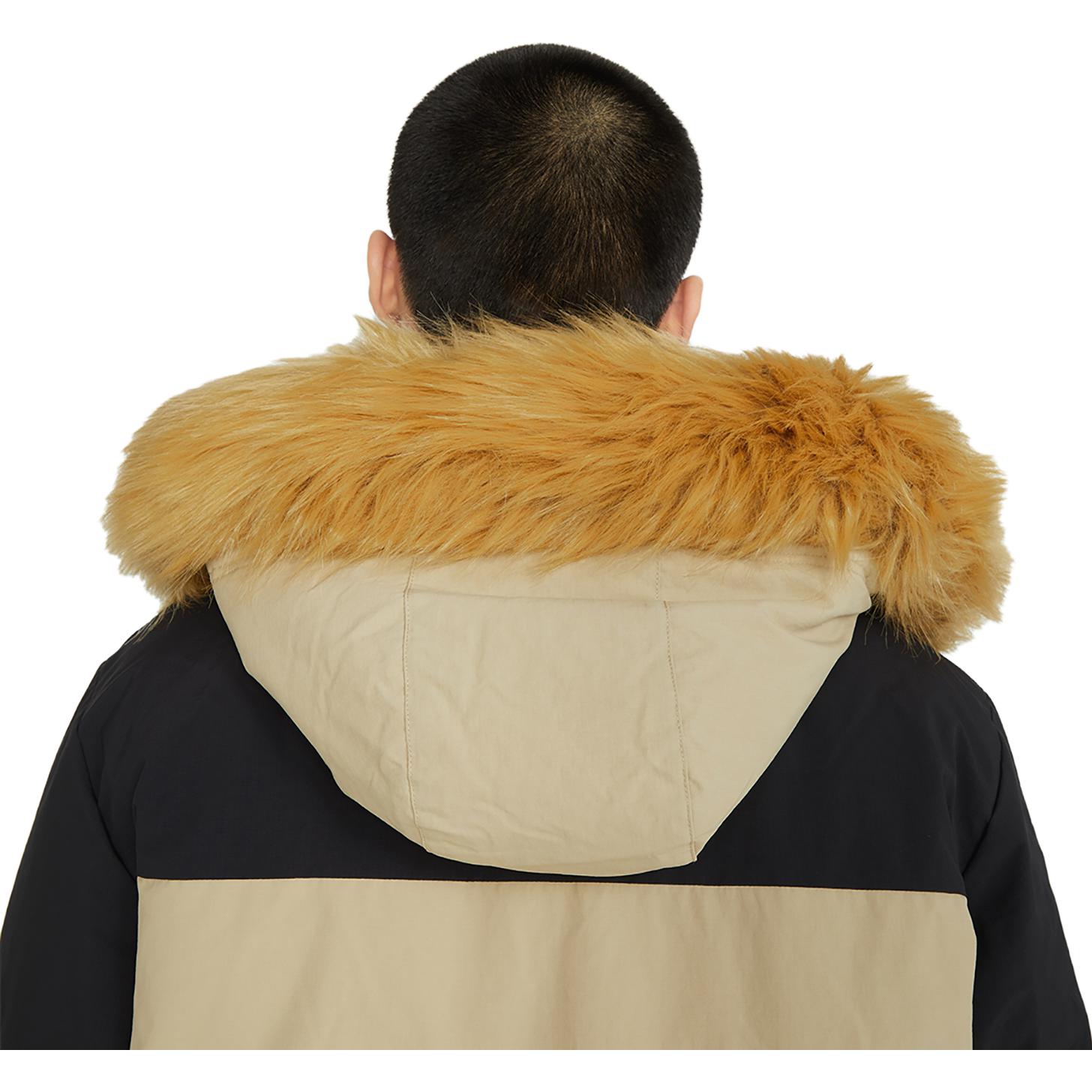 Cheap ニューバランス カラーブロック インシュレーテッド パーカージャケット ベージュ 男女兼用 AMJ34323-SOT