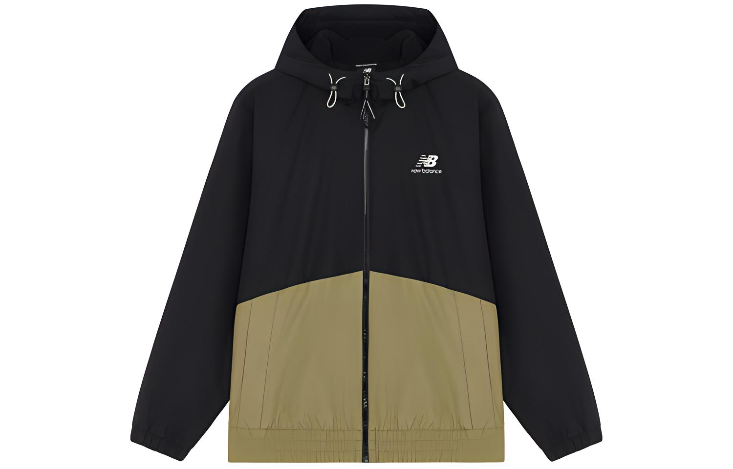 New Balance Colorblock Letter Hoodie Jacket - Black AMJ14336-BK