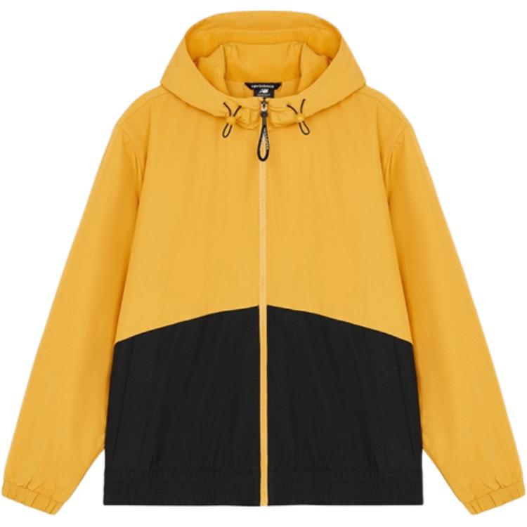 New Balance Colorblock Letter Patch Hooded Jacket Yellow AMJ14336-MAN