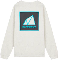 New Balance Colorblock Logo Crewneck Sweatshirt Grey MT11584-SAH New Balance Colorblock Logo Crewneck Sweatshirt Grey MT11584-SAH