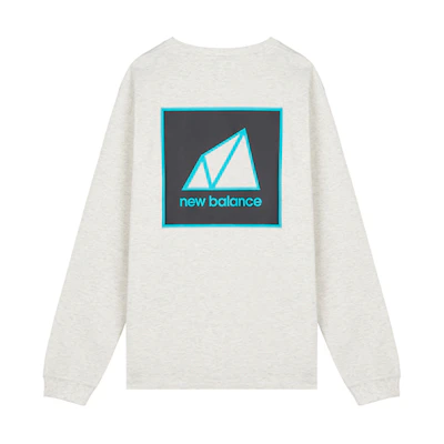 New Balance Colorblock Logo Crewneck Sweatshirt Grey MT11584-SAH