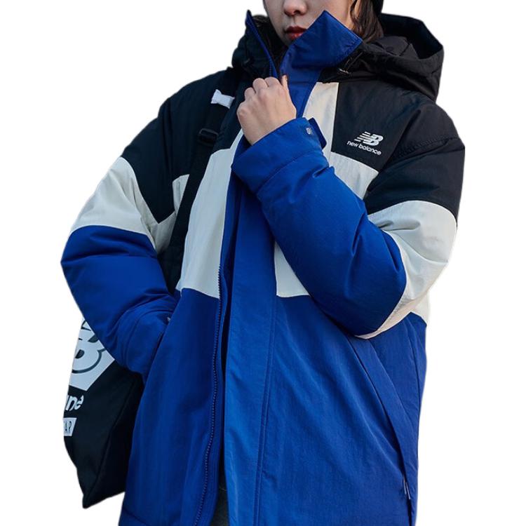 New Balance Colorblock Logo Hoodie Down Jacket Unisex Blue 5PC44593-NV 圖 4
