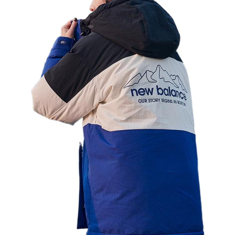 New Balance Colorblock Logo Hoodie Down Jacket Unisex Blue 5PC44593-NV 圖 5