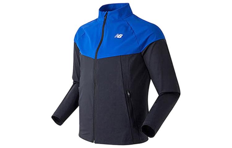 New Balance Colorblock Logo Print Stand Collar Jacket NBMDA26031-50