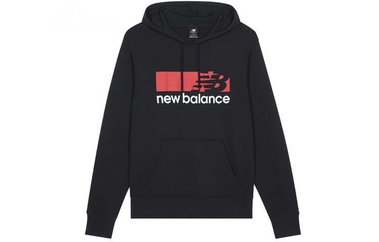 New Balance Colorblock Logo Pullover Sweatshirt Black MT13905-BK