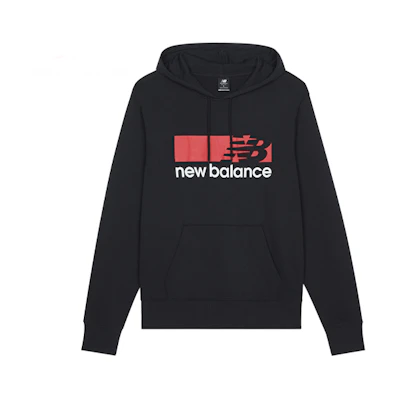 New Balance Colorblock Logo Pullover Sweatshirt Black MT13905-BK