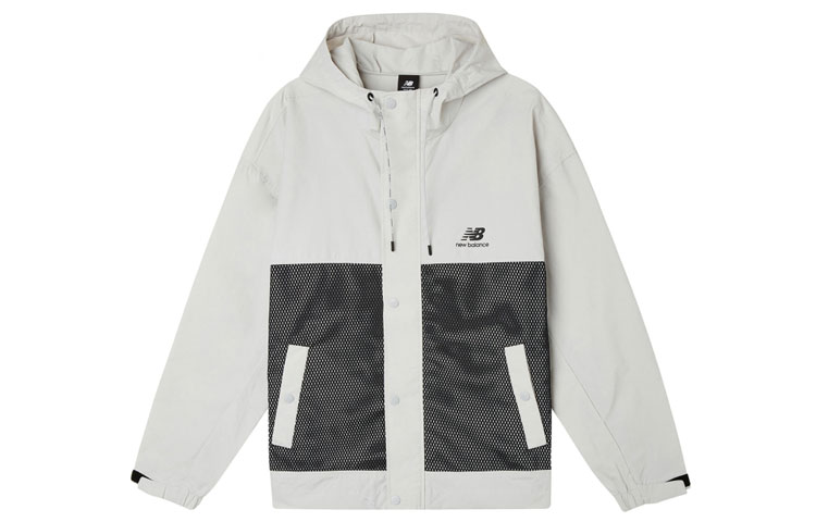 New Balance Colorblock Logo Track Jacket Gray AMJ11332-OGR