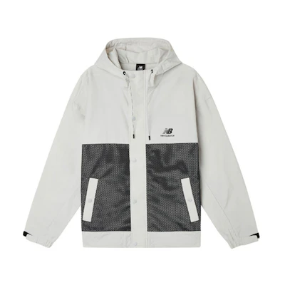 New Balance Colorblock Logo Track Jacket Gray AMJ11332-OGR