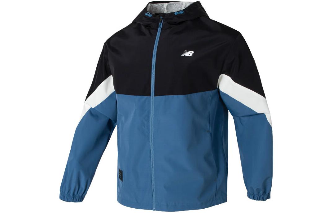New Balance Colorblock Outdoor Hooded Jacket Blue Unisex NAE12121-DBL