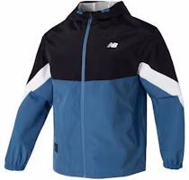 New Balance Colorblock Outdoor Hooded Jacket Blue Unisex NAE12121-DBL New Balance Colorblock Outdoor Hooded Jacket Blue Unisex NAE12121-DBL