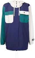New Balance Colorblock Pocket Hooded Windbreaker Blue () MJ13551N-TD New Balance Colorblock Pocket Hooded Windbreaker Blue () MJ13551N-TD