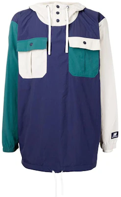 New Balance 拼色口袋連帽防風外套 藍色 MJ13551N-TD Buy New Balance 拼色口袋連帽防風外套 藍色 MJ13551N-TD