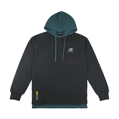 New Balance Colorblock Pullover Hoodie Unisex Black Casual Sportswear NCA33031-BK