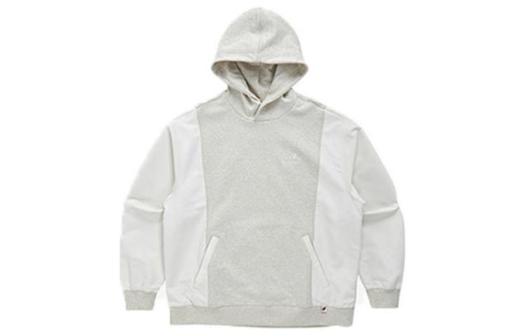 New Balance Colorblock Pullover Hoodie with Front Pocket Light Grey NBN0C12033-64