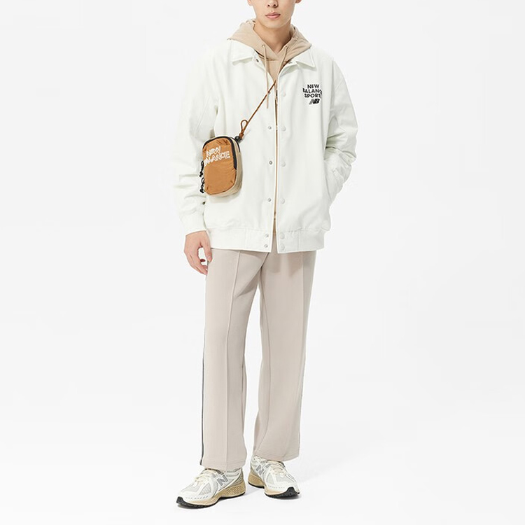 Shop Chaqueta Acolchada Unisex New Balance Colorblock Blanca 5QD12083-IV