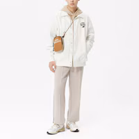 Shop New Balance 拼色绗缝夹克 男女同款 白色 5QD12083-IV