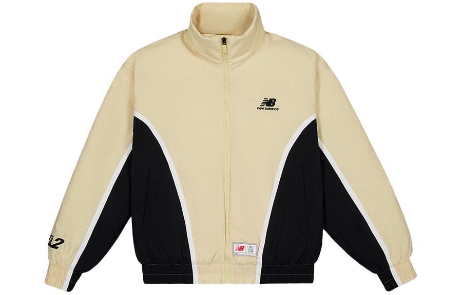 New Balance Colorblock Retro Zip-Up Jacket Khaki Unisex MJ33600-GO