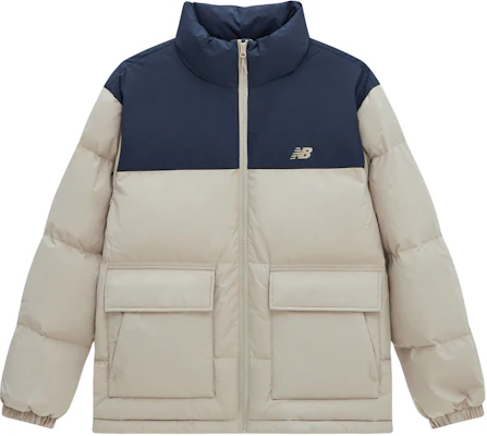 뉴발란스 컬러블록 방풍 다운 자켓 카키/블루 유니섹스. AMJ34304-SOT Order 뉴발란스 컬러블록 방풍 다운 자켓 카키/블루 유니섹스. AMJ34304-SOT