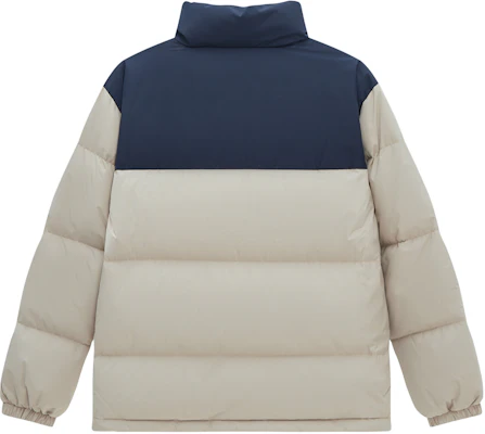 뉴발란스 컬러블록 방풍 다운 자켓 카키/블루 유니섹스. AMJ34304-SOT Lookbook 뉴발란스 컬러블록 방풍 다운 자켓 카키/블루 유니섹스. AMJ34304-SOT