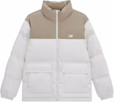Order New Balance 拼色冬季羽絨外套 中性 卡其/白色 AMJ34304-CIC