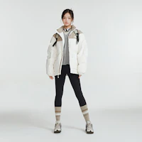 Cheap New Balance 拼色冬季羽絨外套 中性 卡其/白色 AMJ34304-CIC