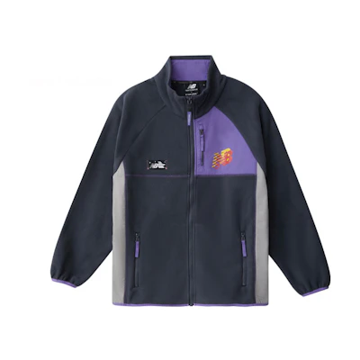 New Balance Colorblock Zip-Up Jacket Black Unisex MDA4N413-BK