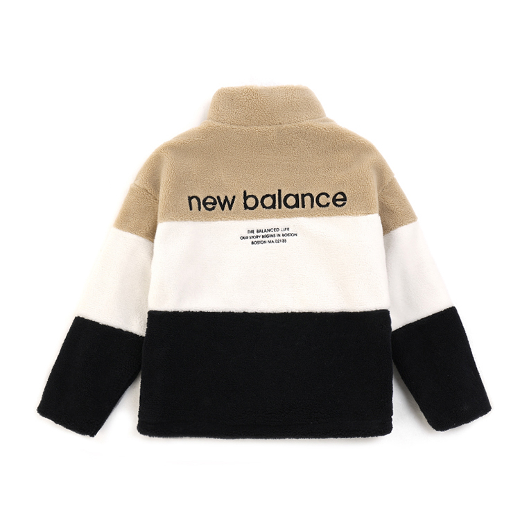 New Balance Colorblock Zip-Up Stand Collar Jacket Unisex Khaki 6DC44823-BEI 圖 3