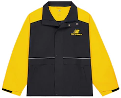 New Balance Colorblock Zip-Up Woven Jacket Men’s Yellow/Grey MJ33552-ECL New Balance Colorblock Zip-Up Woven Jacket Men’s Yellow/Grey MJ33552-ECL
