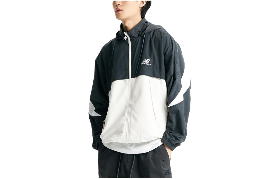 New Balance Colorblock Zip Hoodie Jacket Gray NBNAD42843-60