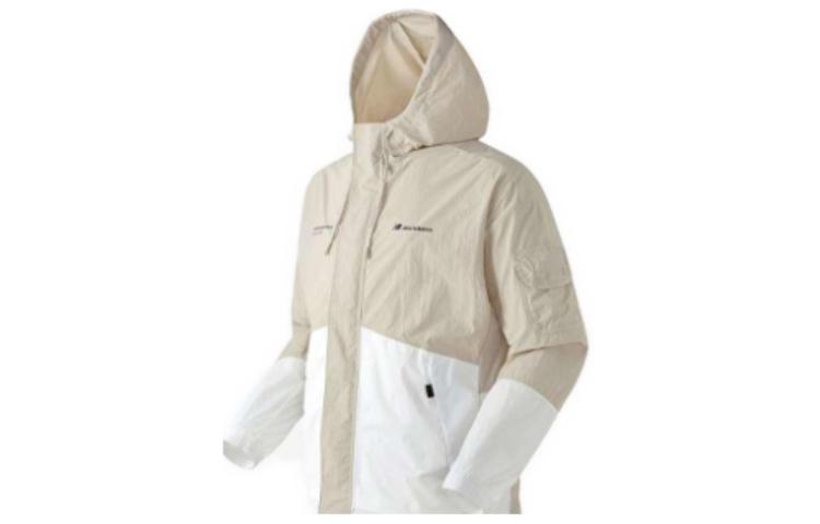 New Balance Colorblock Zip Pullover Baseball Jacket - White NBNAB37003-30