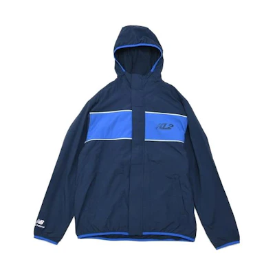 New Balance Colorblock Zipper Hoodie Jacket - Blue MJ23591-NNY