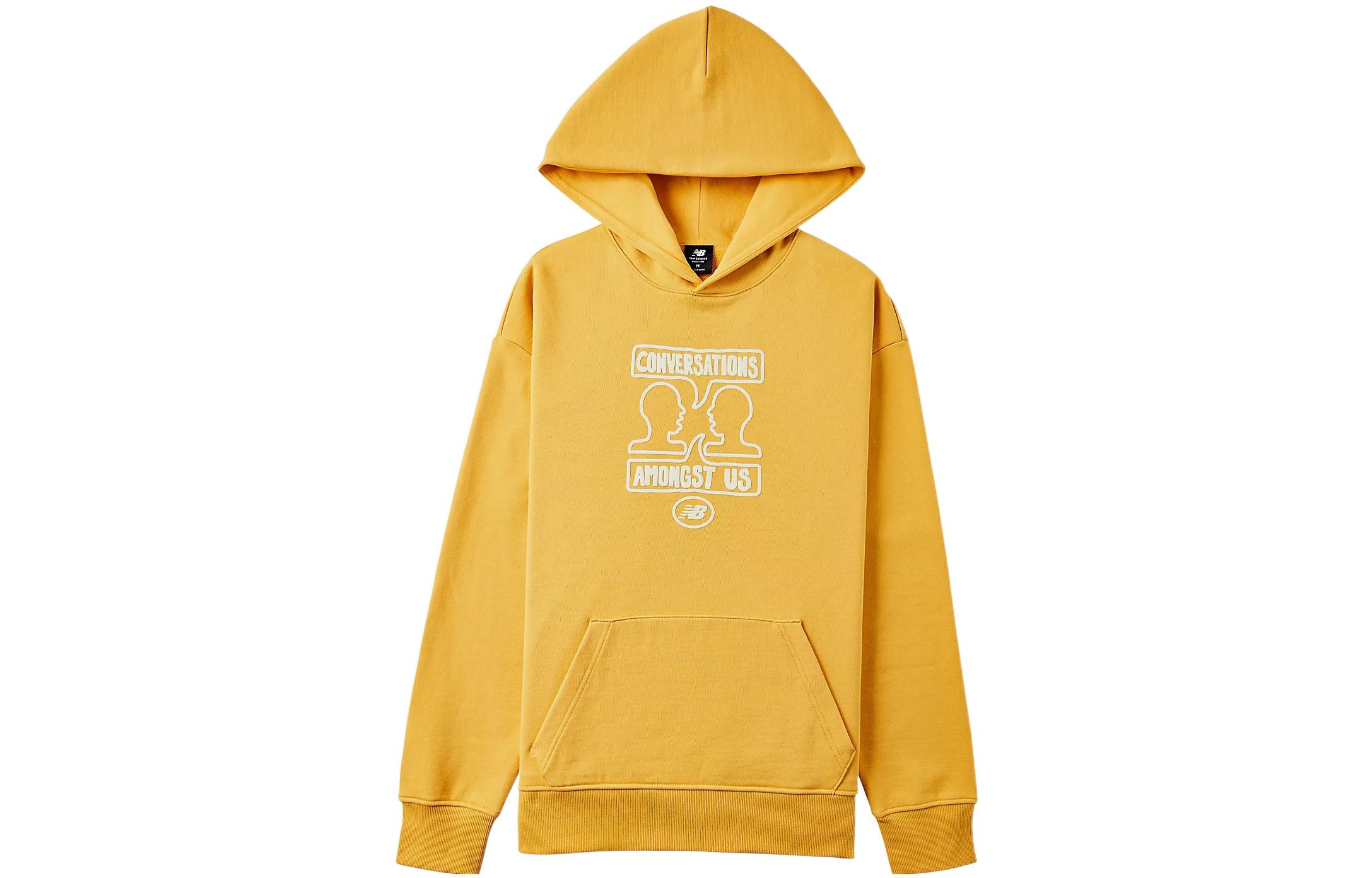 New Balance Conversations Amongst Us Yellow Hoodie - Graphic Line Art Design MT21928-ASE