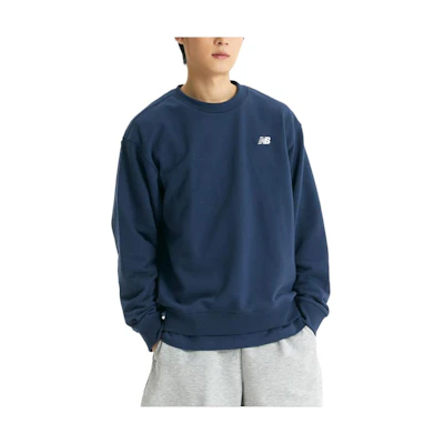 New Balance Crewneck Logo Pullover Sweatshirt Blue NBNCE2S021-59