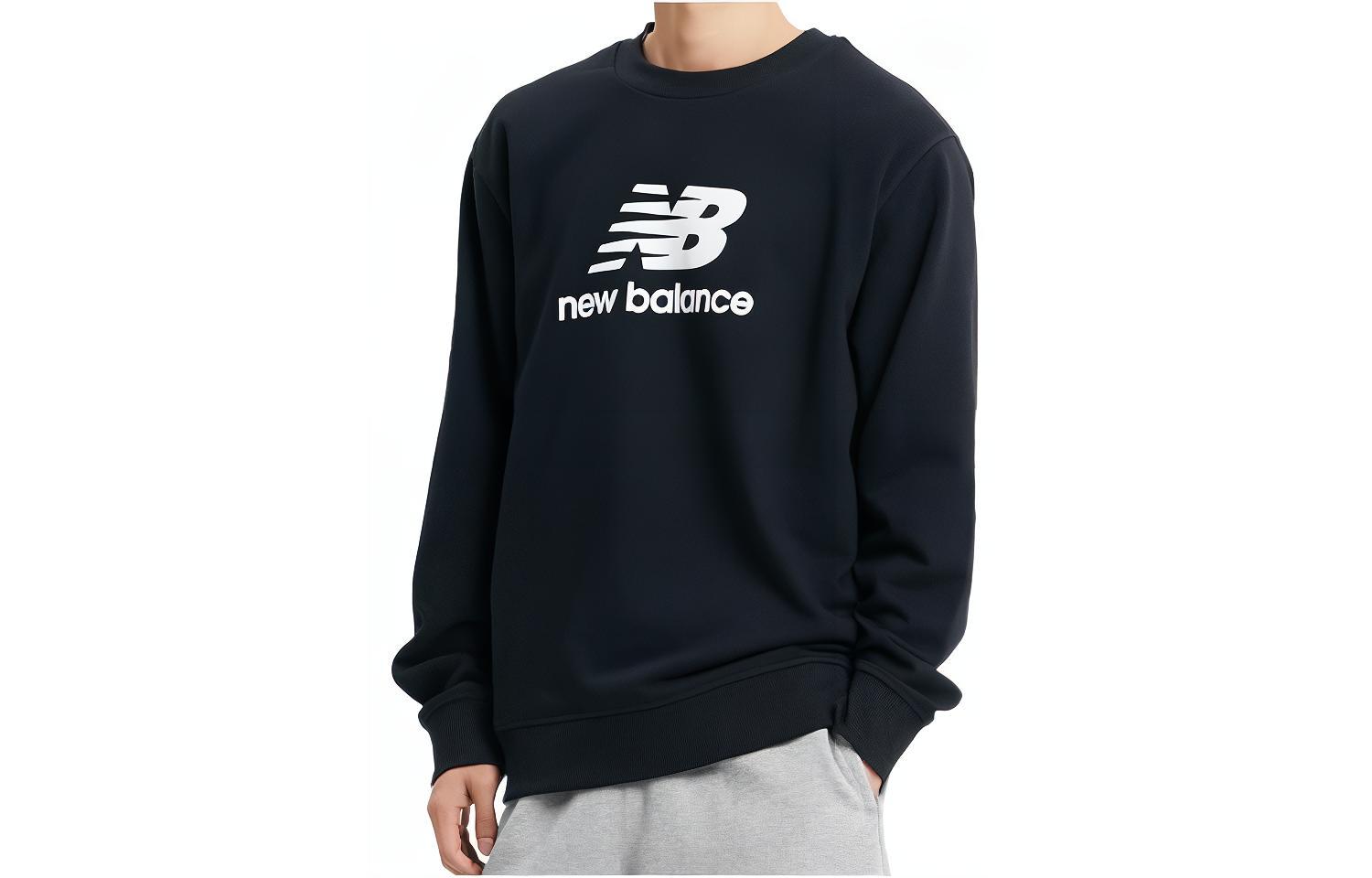 New Balance Crewneck Pullover Sweatshirt Black NBNCD4S021-19