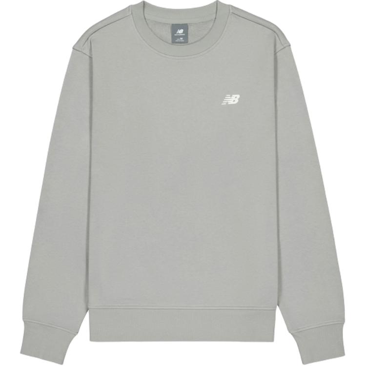 New Balance Crewneck Pullover Sweatshirt Gray AMT43369-TAG